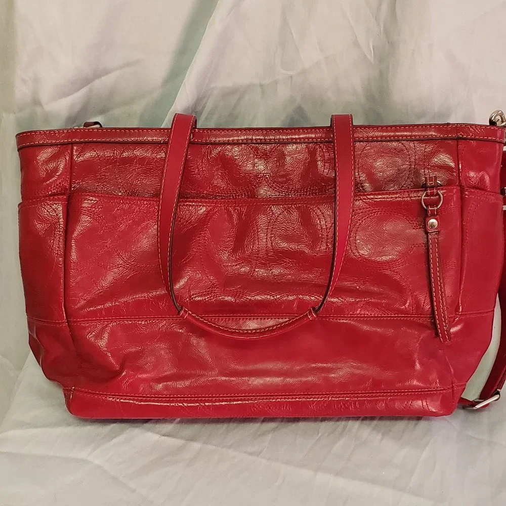Coach red bag